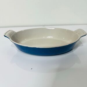 Le Creuset Blue Au Gratin Baker Baking Dish